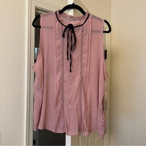 Active USA Pink Sleeveless Blouse